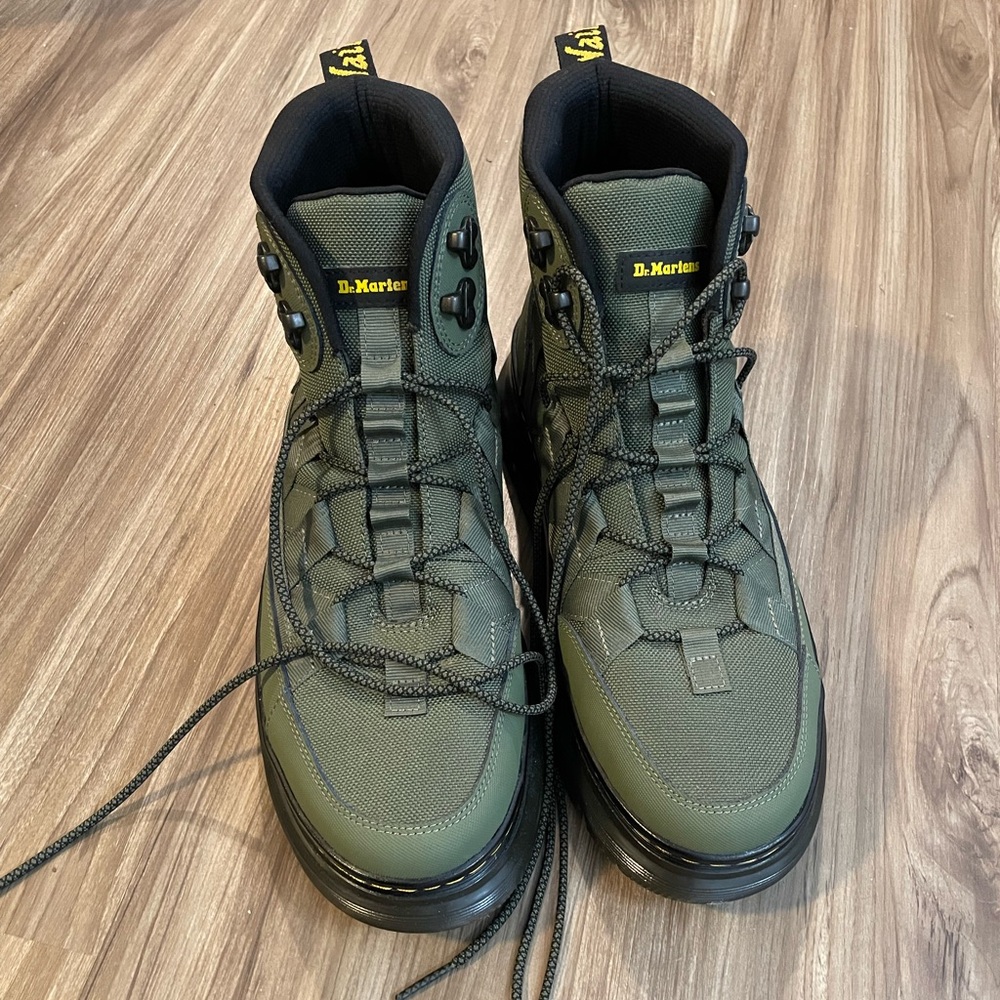 Men’s Green DocMartens size 11 Hiking Boot. Brand new. Never worn!